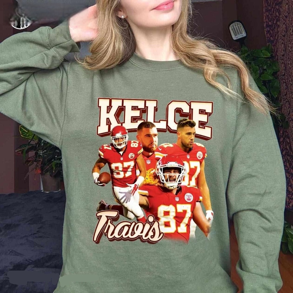 Travis Kelce 87 Shirt Kansas City Football Fan Gift Sweashirt